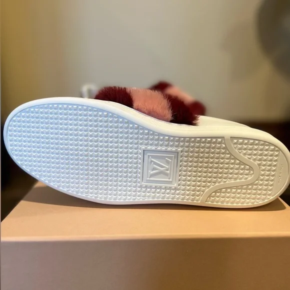 Louis Vuitton Women’s Fur Trimmed Sneakers - Picture 6 of 10